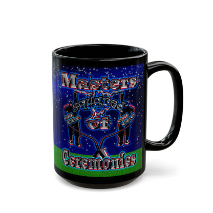 em cee squared - Black Mug ('snoops' background)