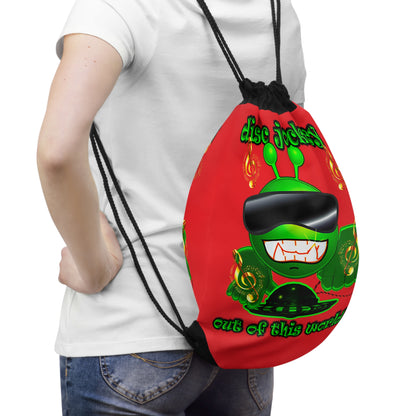 disc jockey - Drawstring Bag (red)