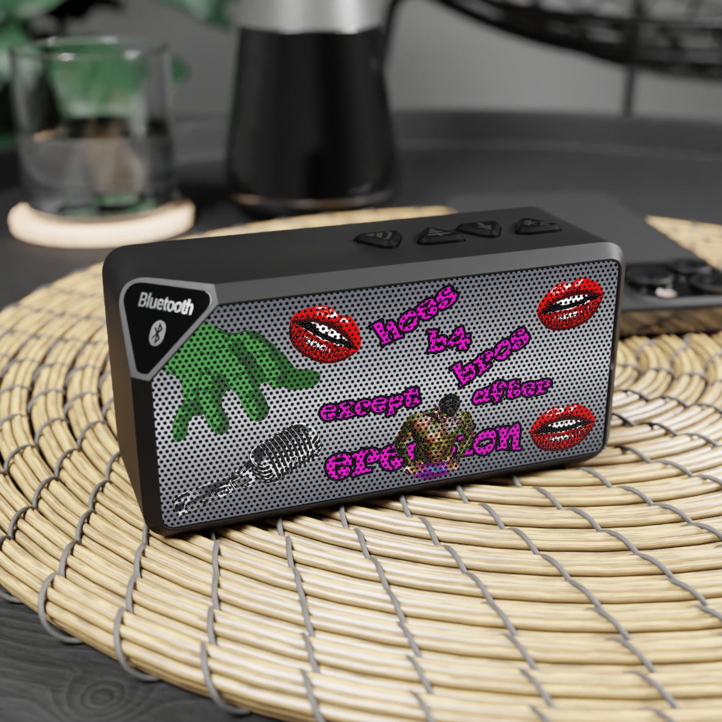 hoes b4 bros - Jabba Bluetooth Speaker (brushed nickel)