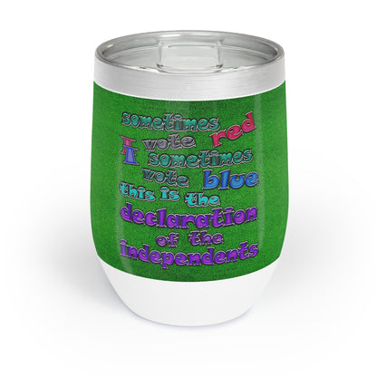 declaration of the independents - Chill Wine Tumbler (green turf)