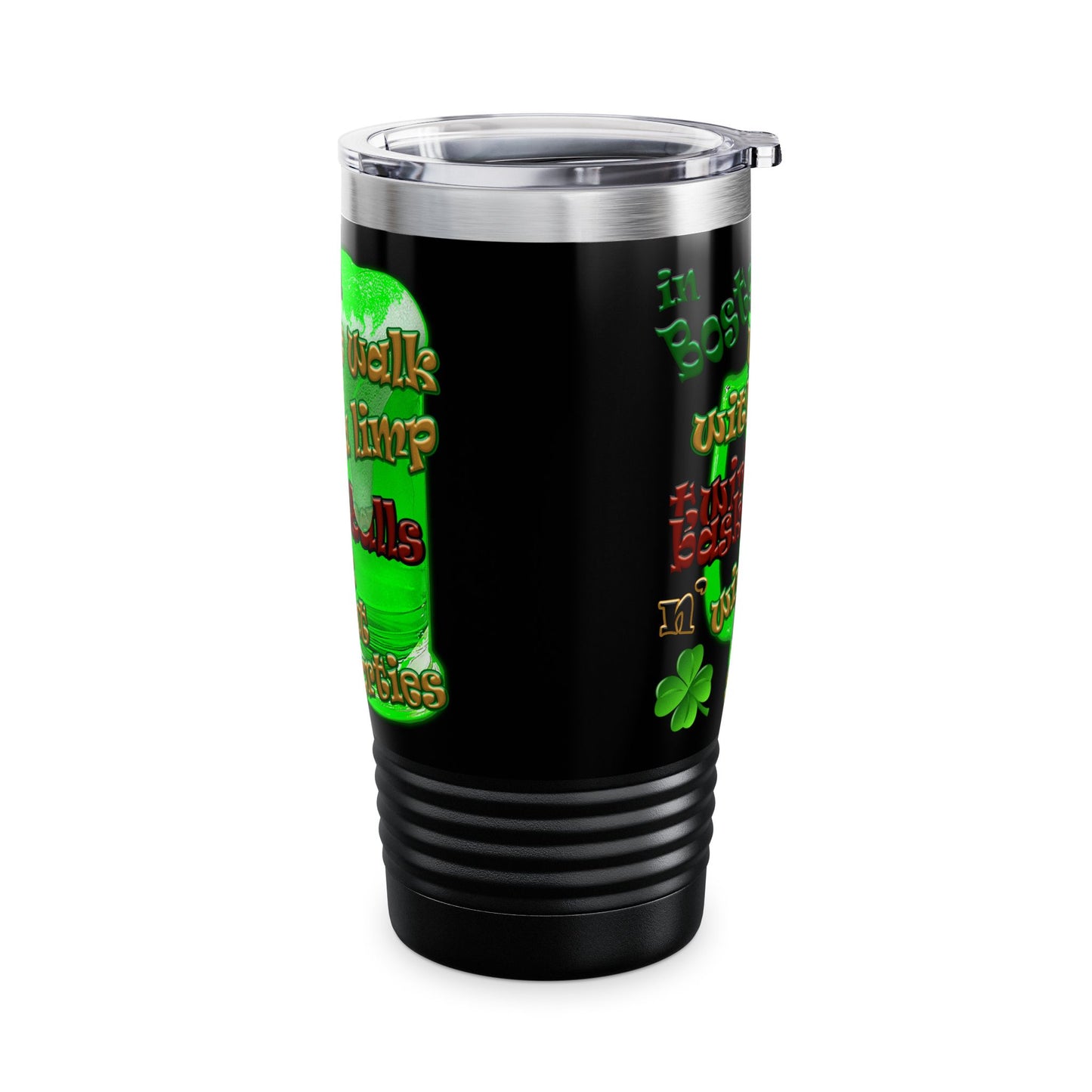 celtics logo - Ringneck Tumbler, 20oz (black)