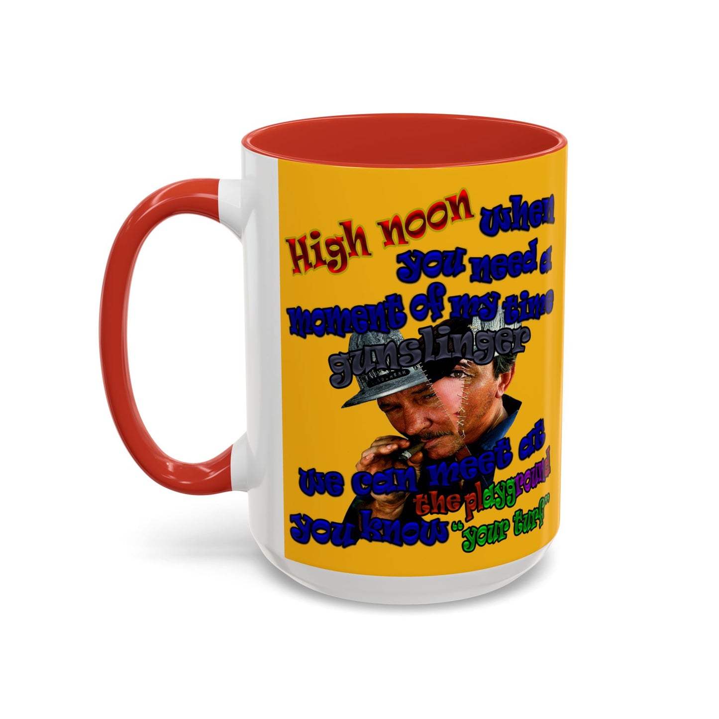 high noon - Accent Mug (yellow)