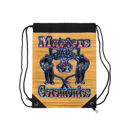 em cee squared - Drawstring Bag (butterscotch wood finish)