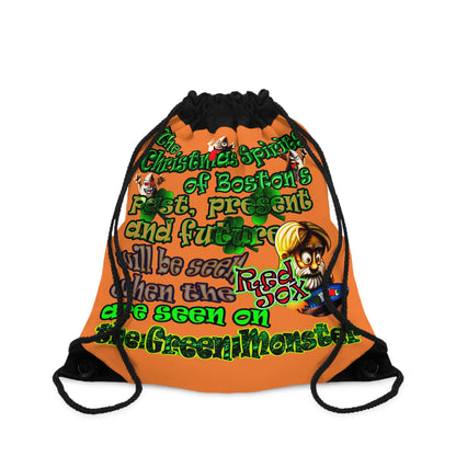 christmas spirits of boston - Drawstring Bag (crusta)
