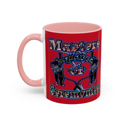 em cee squared - Accent Mug (dark red)