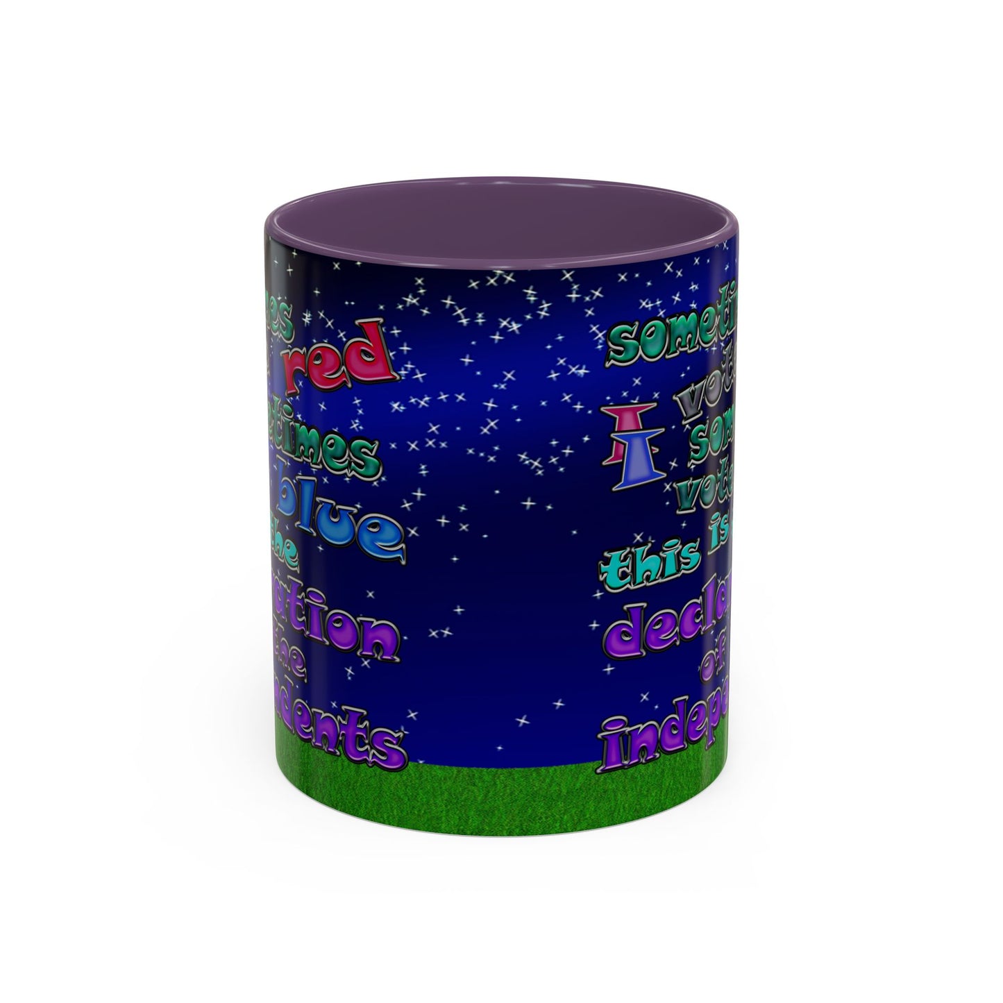 declaration of the independents - Accent Mug ('snoops' background)