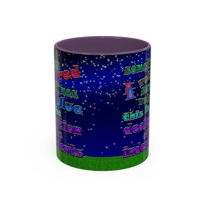 declaration of the independents - Accent Mug ('snoops' background)