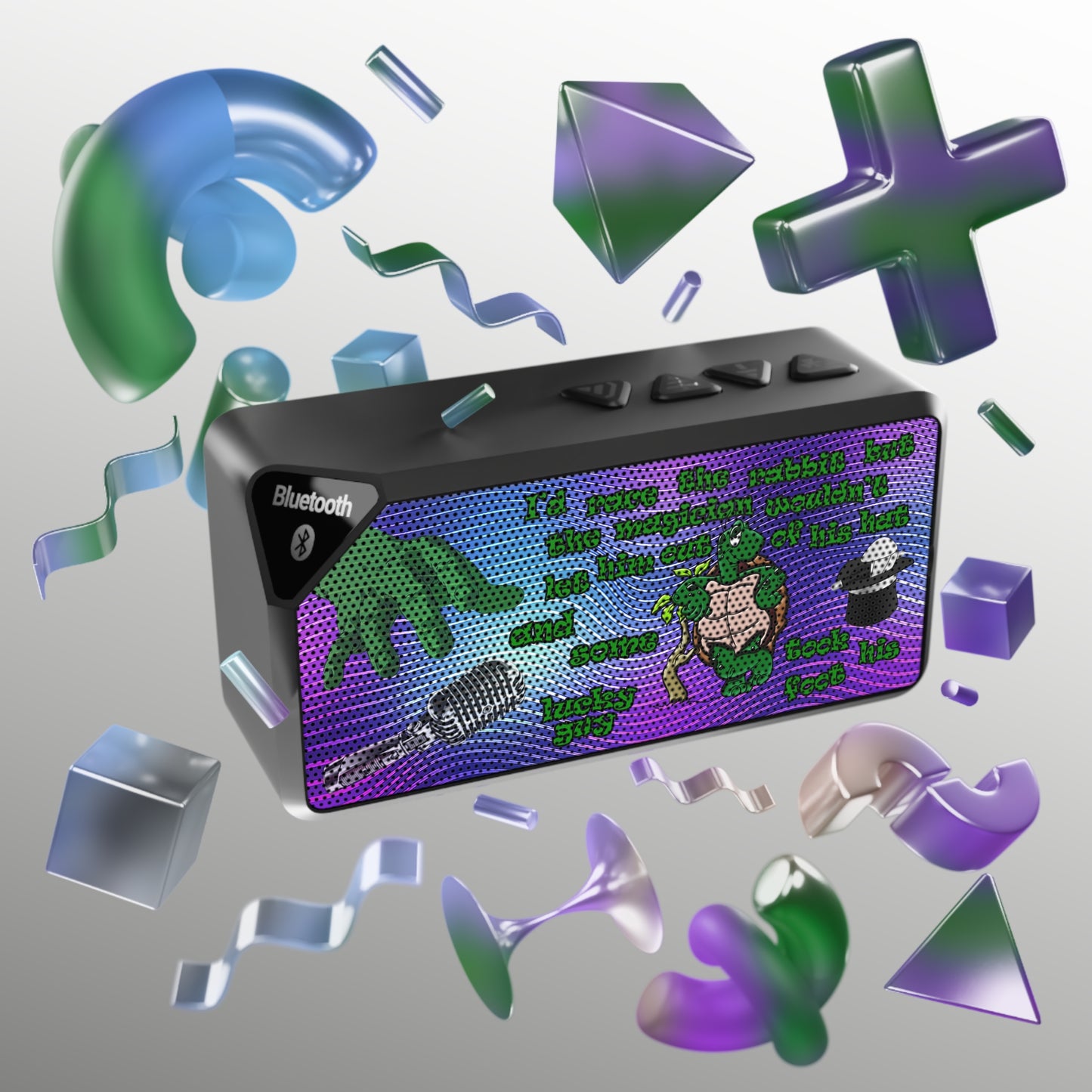 turtle race - Jabba Bluetooth Speaker (purple wave)