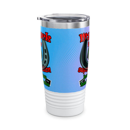 my luck - Ringneck Tumbler, 20oz (light blue-purple wave)