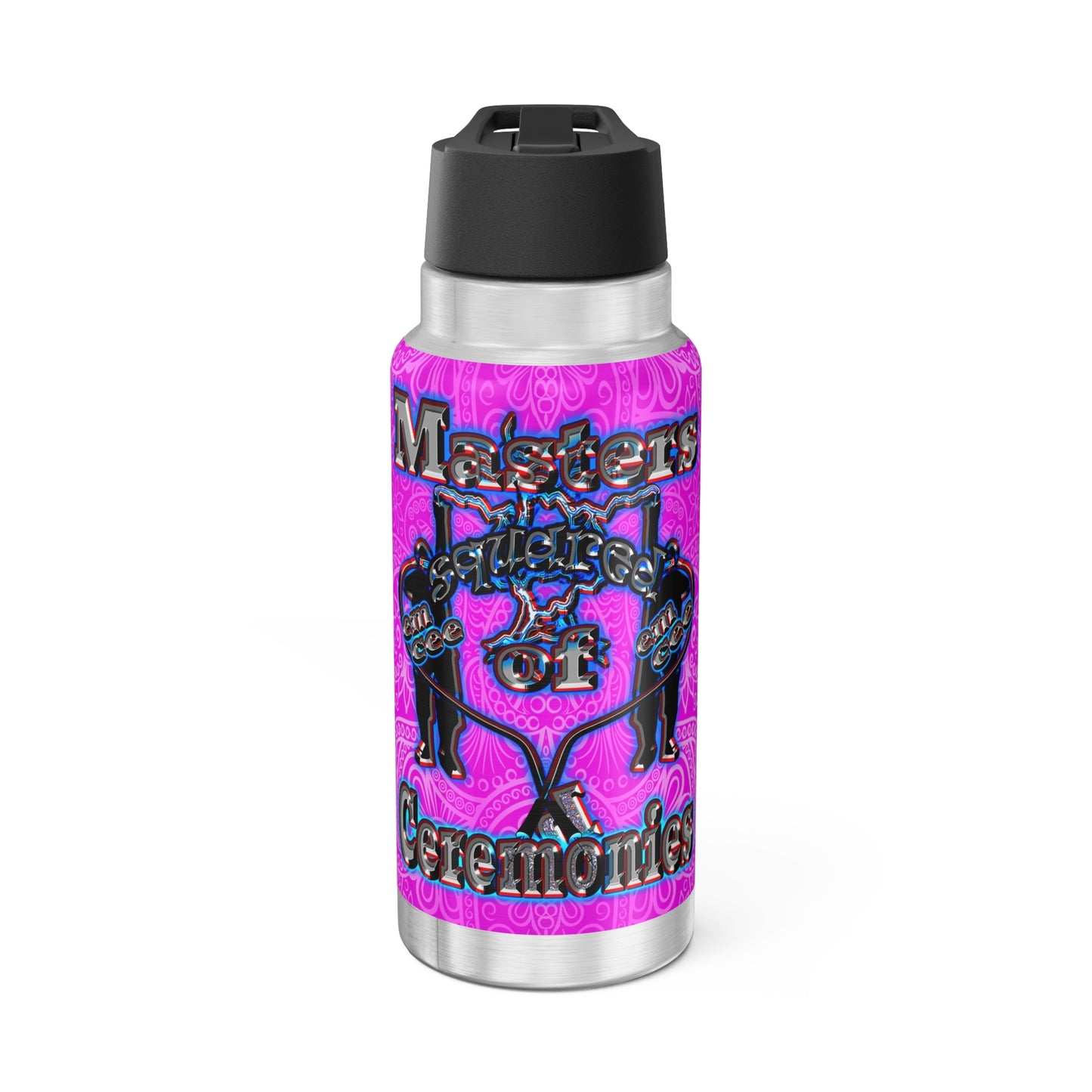 em cee squared - Gator Tumbler, 32oz (pink swirl)