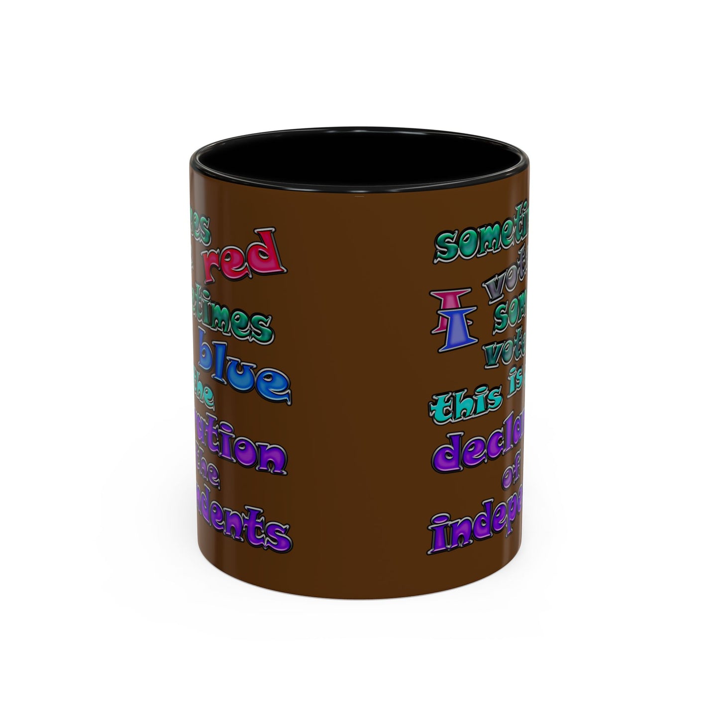 declaration of the independents - Accent Mug (brown)