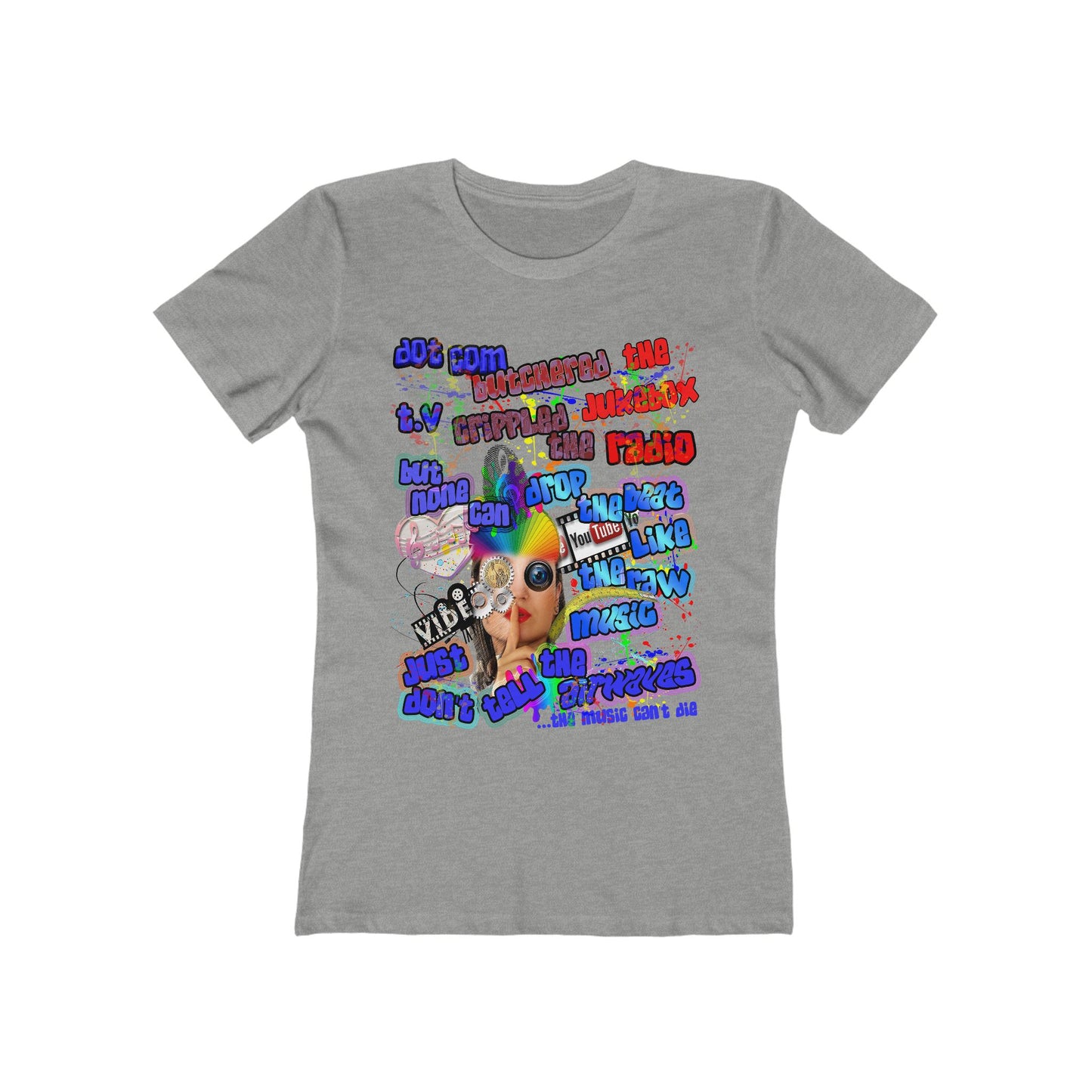 drop the beat - Women's The Boyfriend Tee