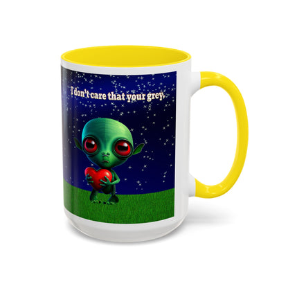 I don't care that your grey - Accent Mug ('snoops' background)