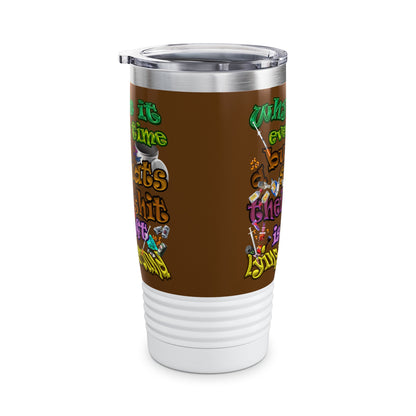 the bum's shit - Ringneck Tumbler, 20oz (brown)