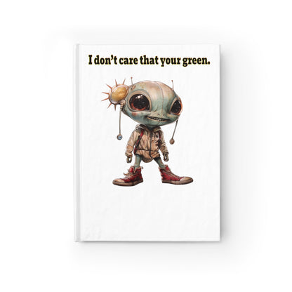 I don't care that your green - journal-blank (white)