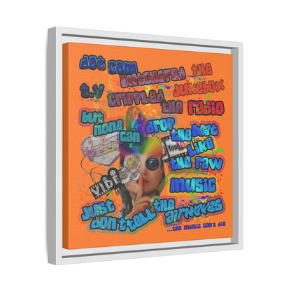 drop the beat - framed canvas art (crusta)
