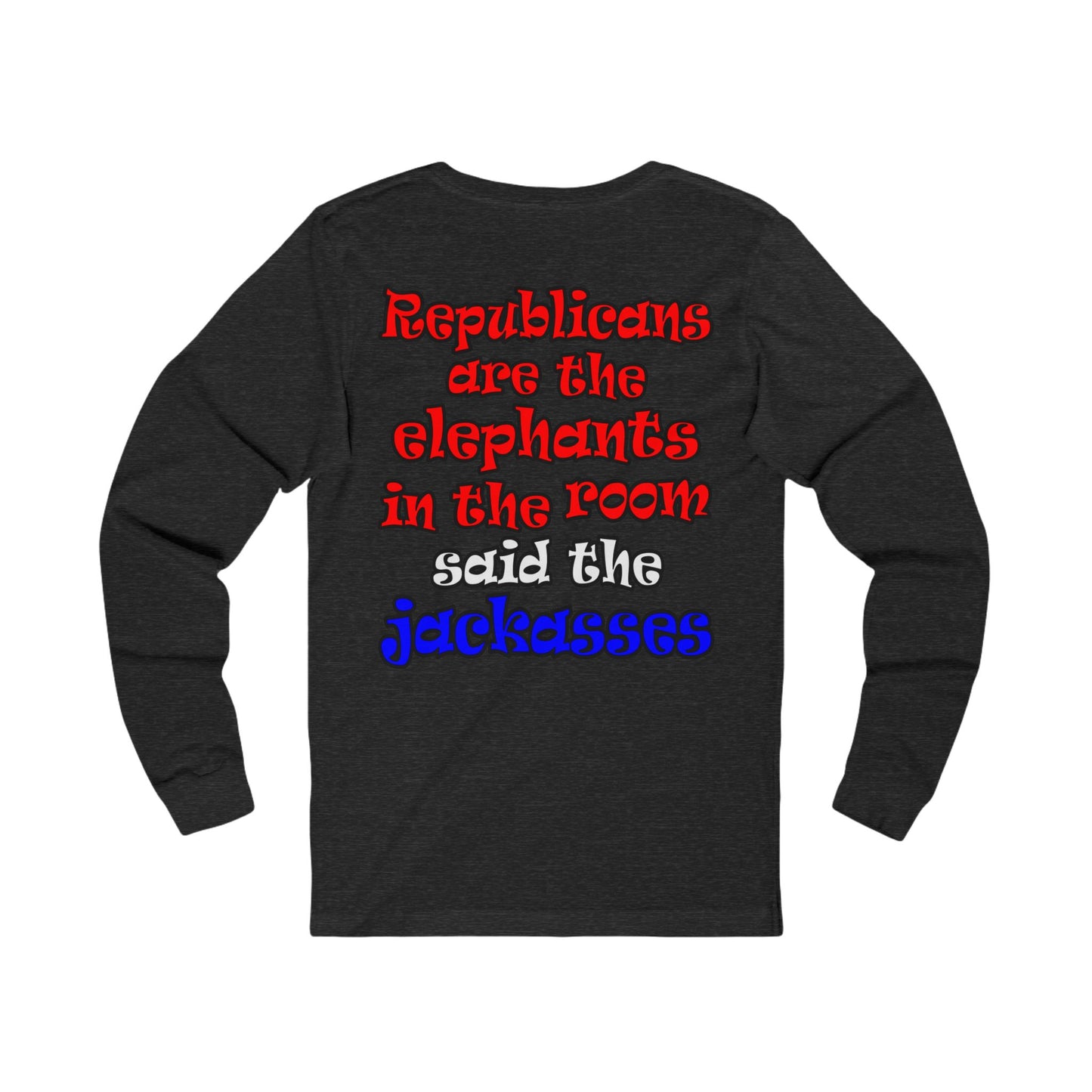 donkeys and elephants - Unisex Jersey Long Sleeve Tee