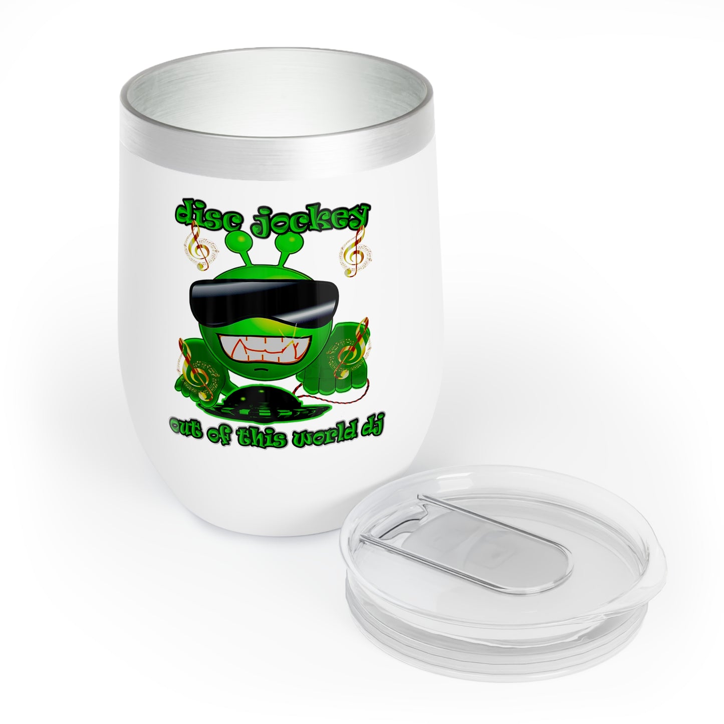 disc jockey - Chill Wine Tumbler