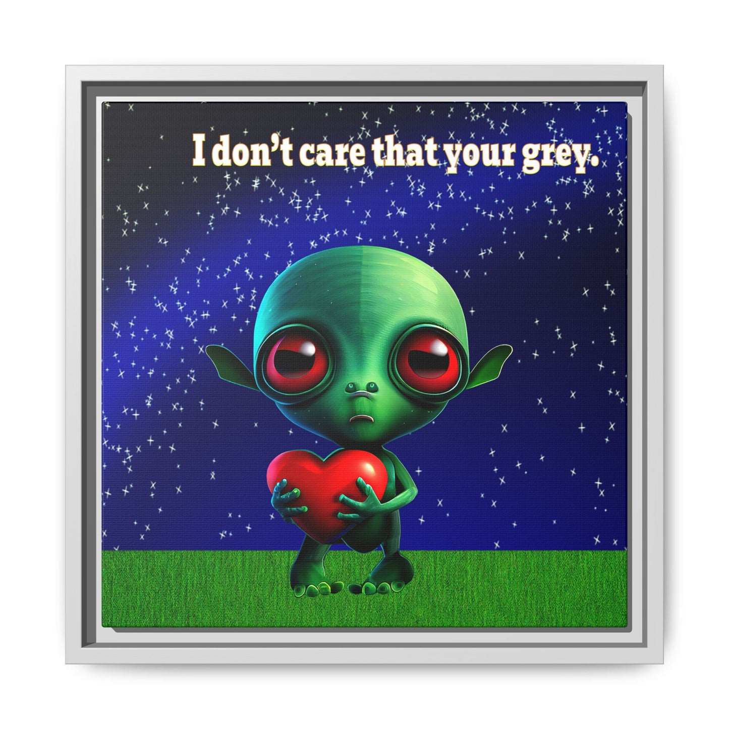 I don't care that your grey - framed canvas art ('snoops' background)