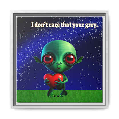 I don't care that your grey - framed canvas art ('snoops' background)