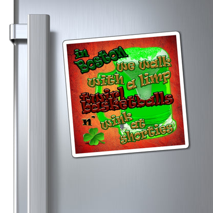 celtics logo - Magnets - (burnt orange)