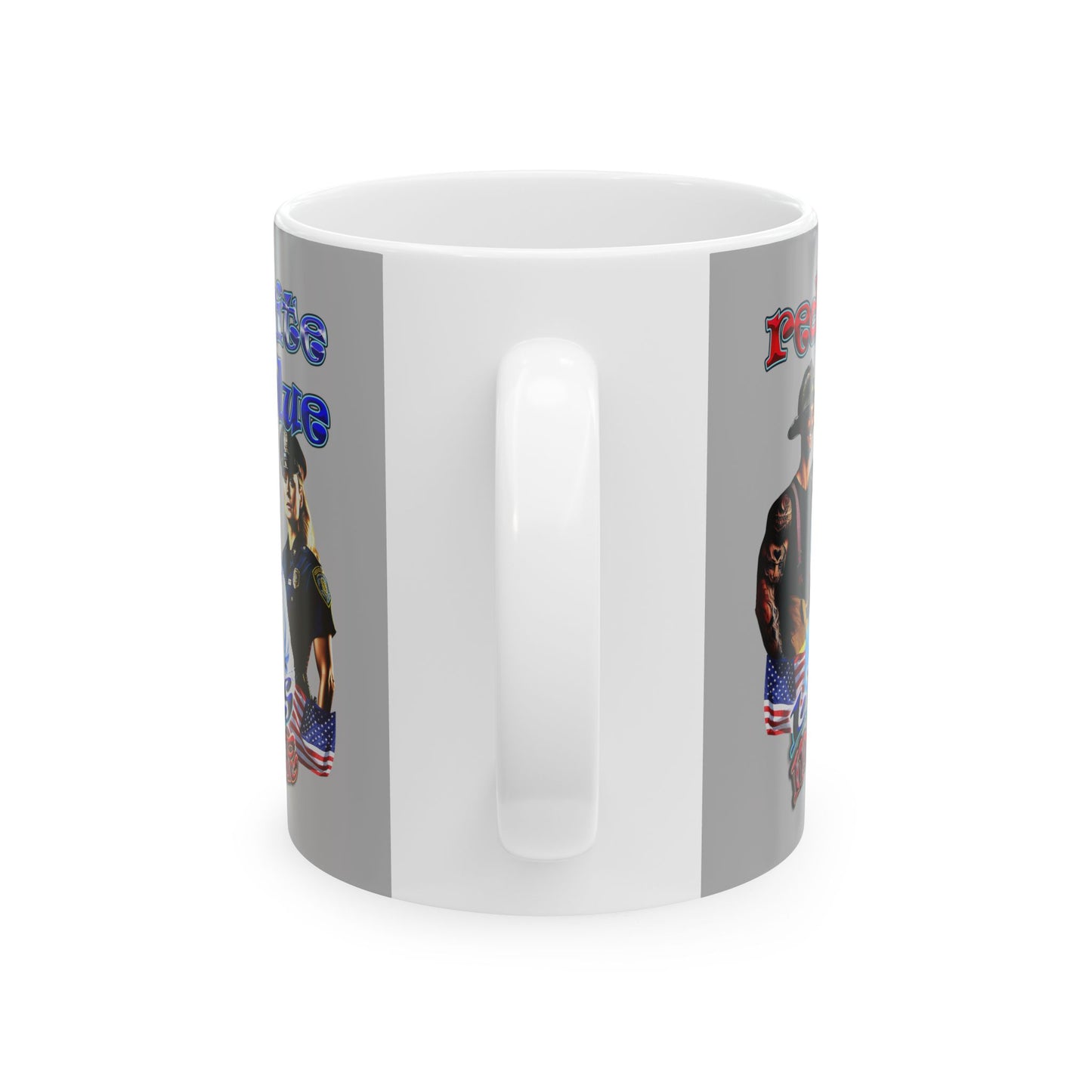 rw&b lives matter - White Mug (light grey)