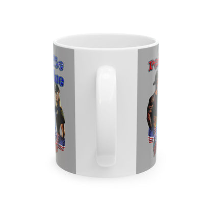 rw&b lives matter - White Mug (light grey)