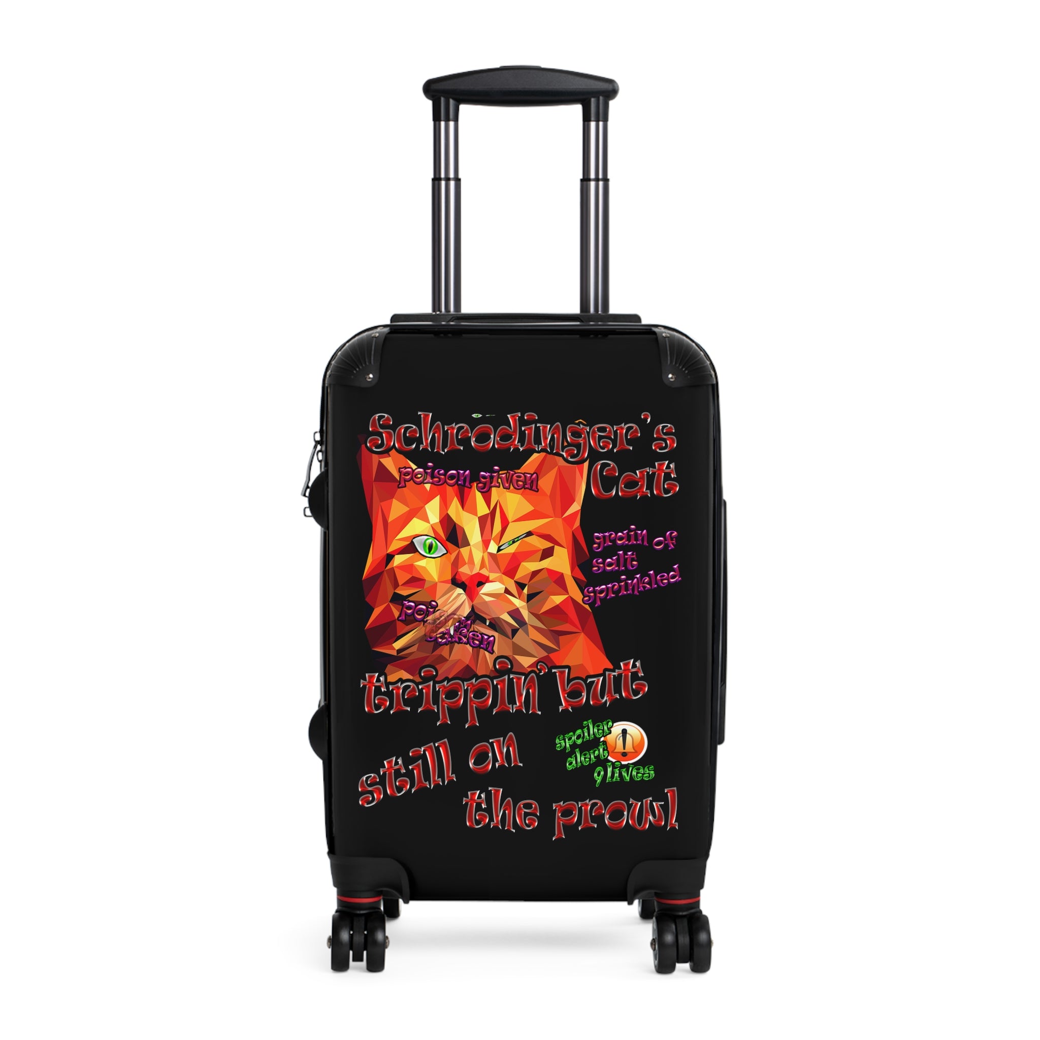schrodinger's cat - suitcase (black)
