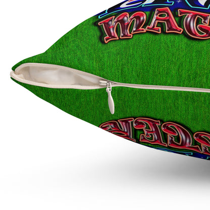 rw&b lives matter - Spun Polyester Square Pillow - ('snoops' background)