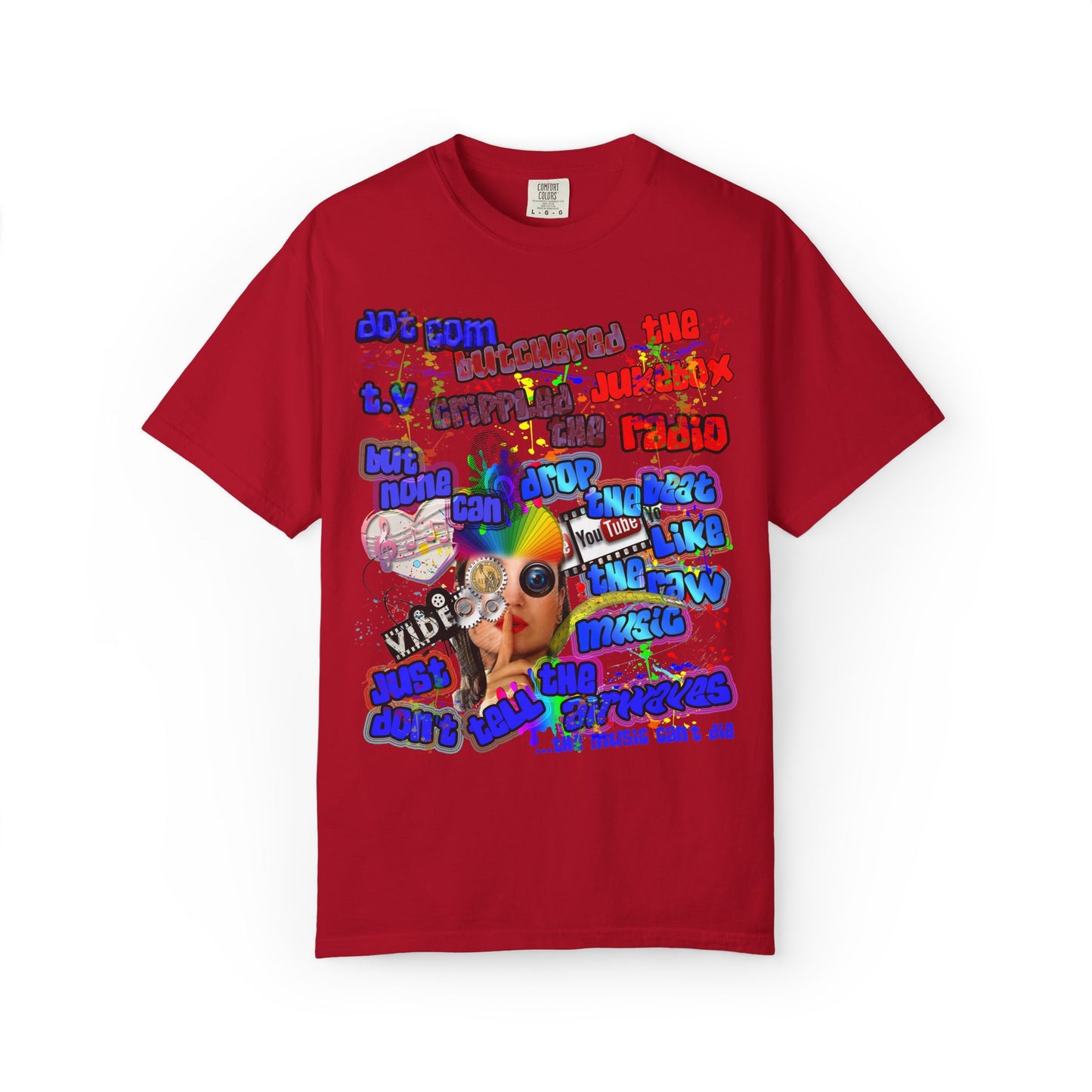drop the beat - Unisex Garment-Dyed T-shirt
