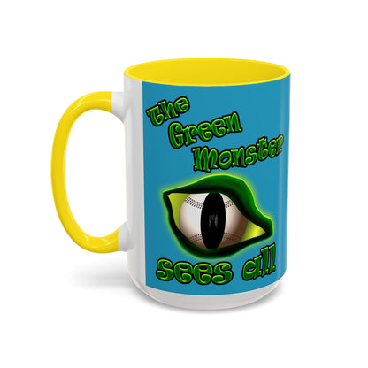 green monster - Accent Mug (turquoise)