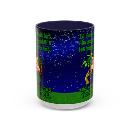 turtle race - Accent Mug ('snoops' background)