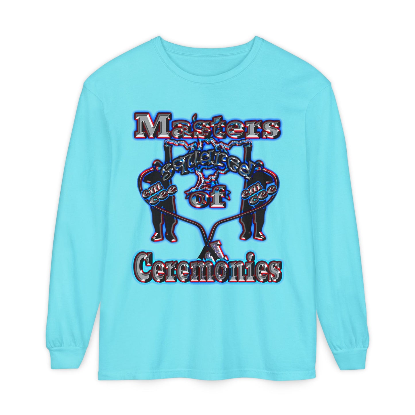 em cee squared - Unisex Garment-dyed Long Sleeve T-Shirt