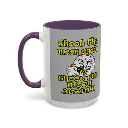 shoot the moon again - Accent Mug (light grey)