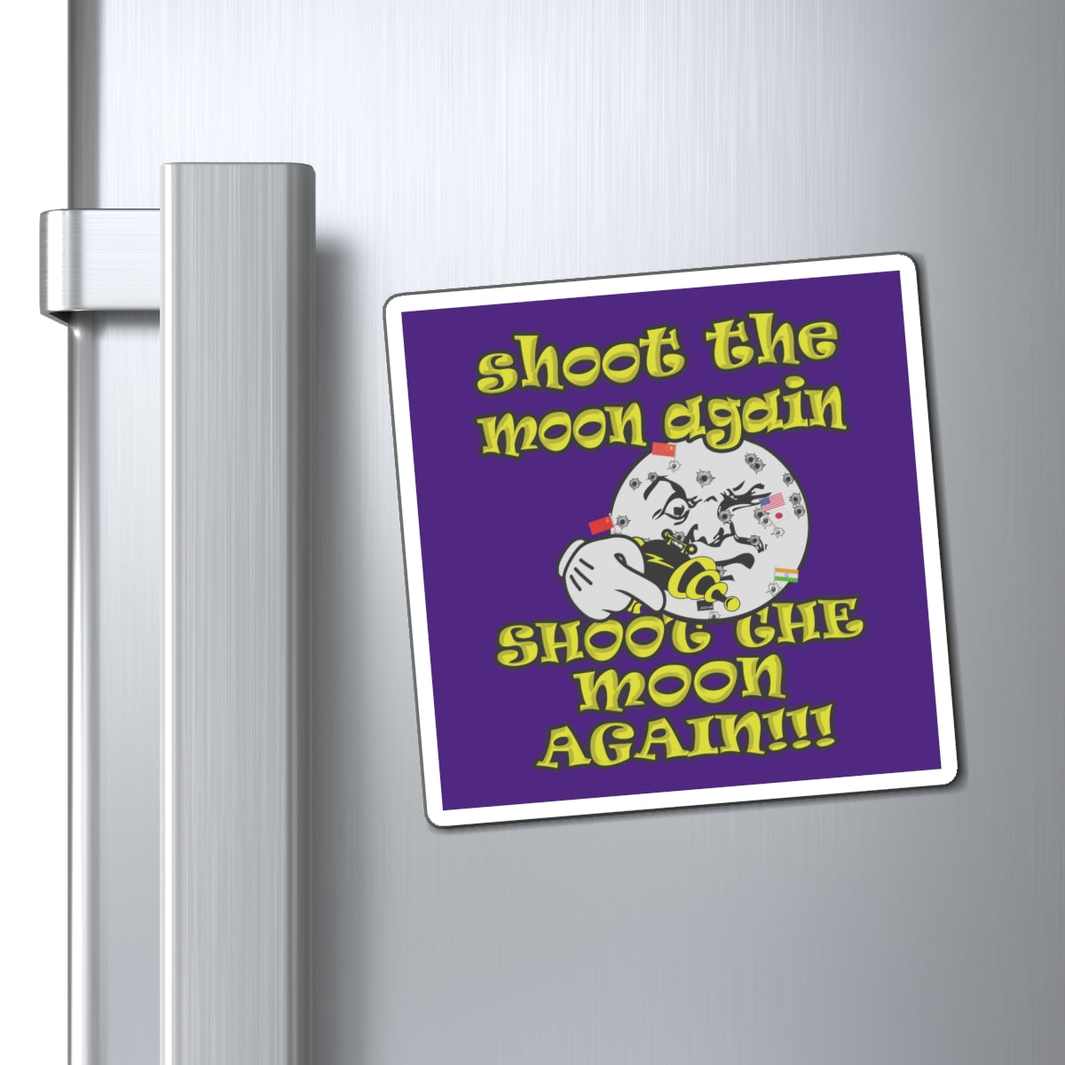 shoot the moon again - Magnets - (purple)
