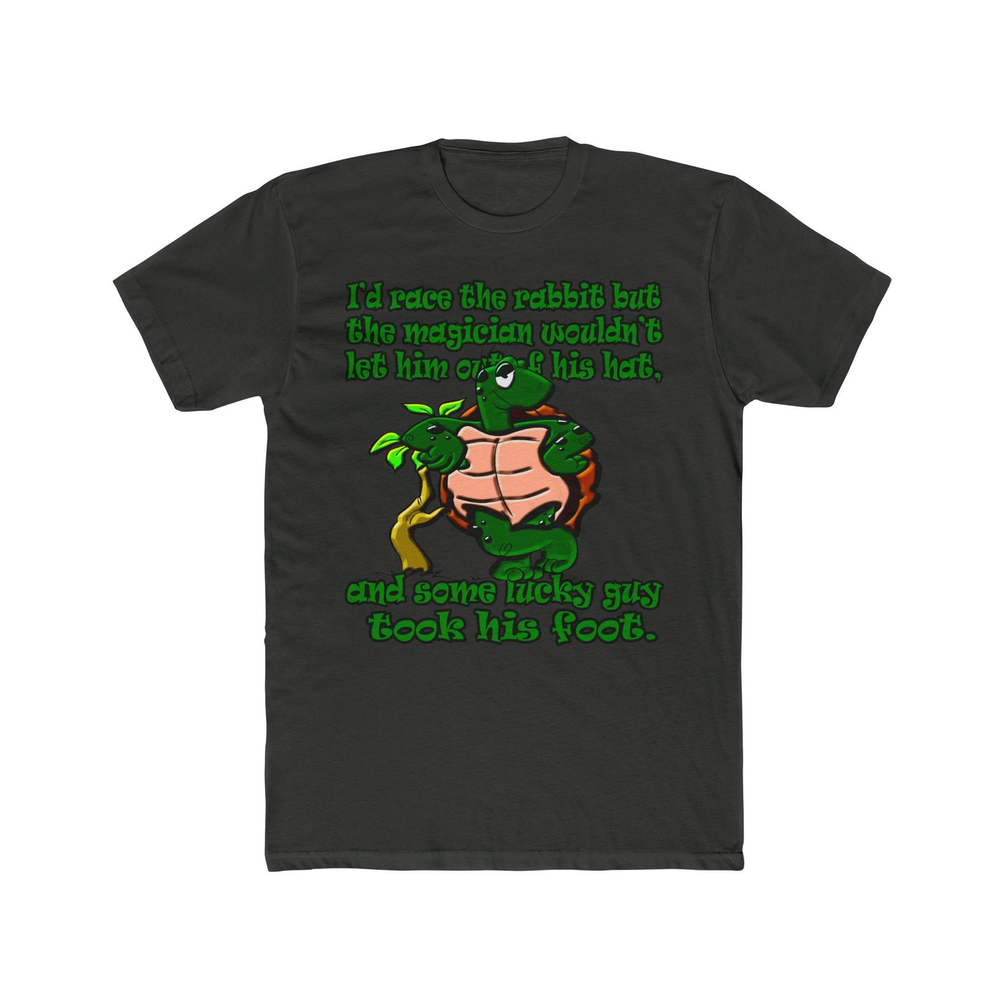 turtle race - Men's Cotton Crew Tee