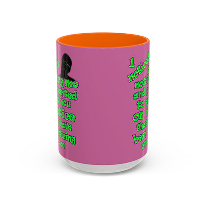 noticed you noticing - Accent Mug (light pink)