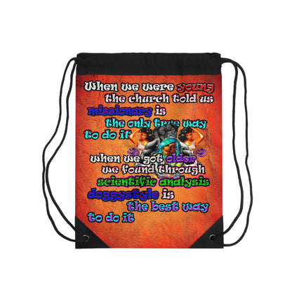 doggystyle - Drawstring Bag (burnt orange)