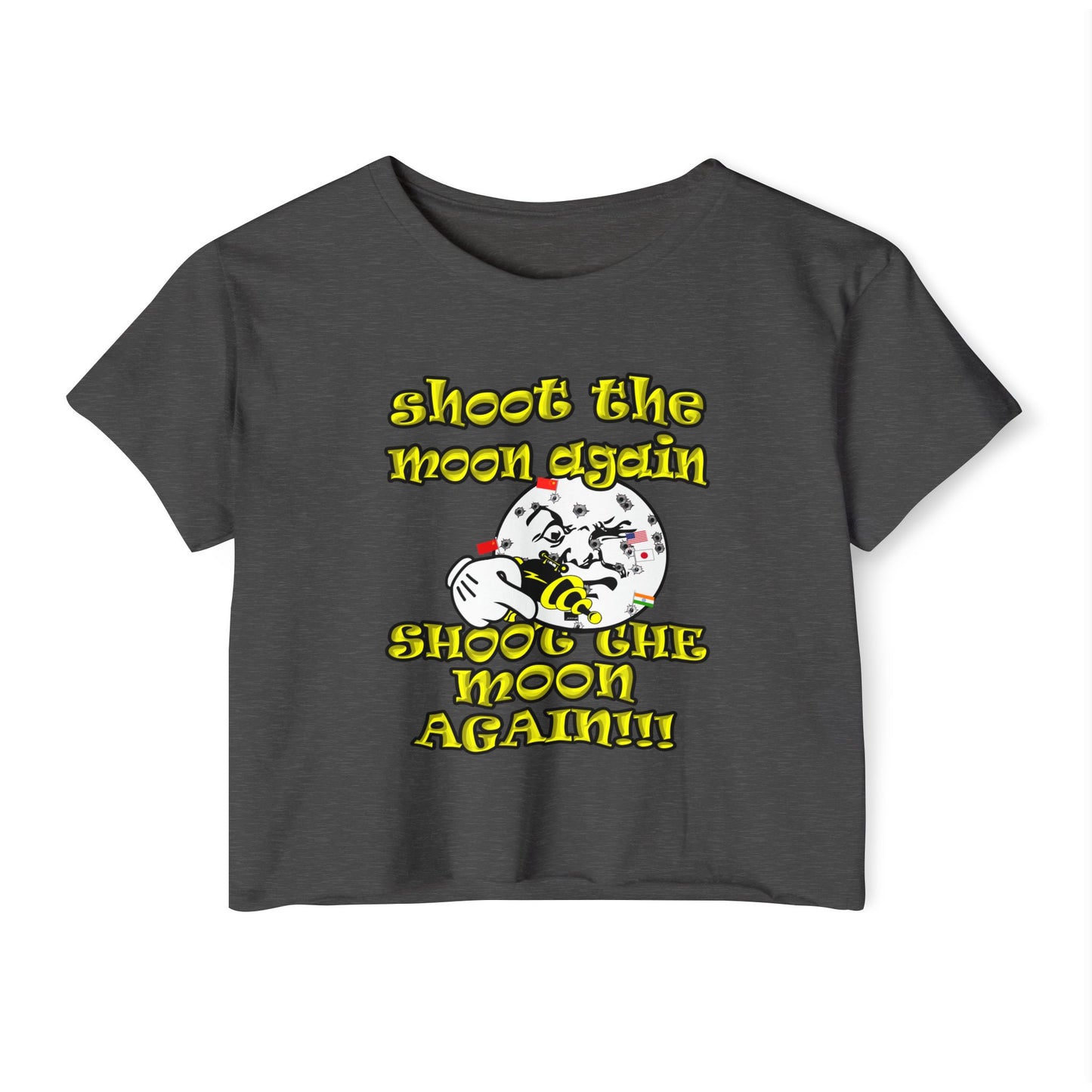 shoot the moon again - Women's Festival Crop Top