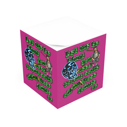 og - note cube (pink)