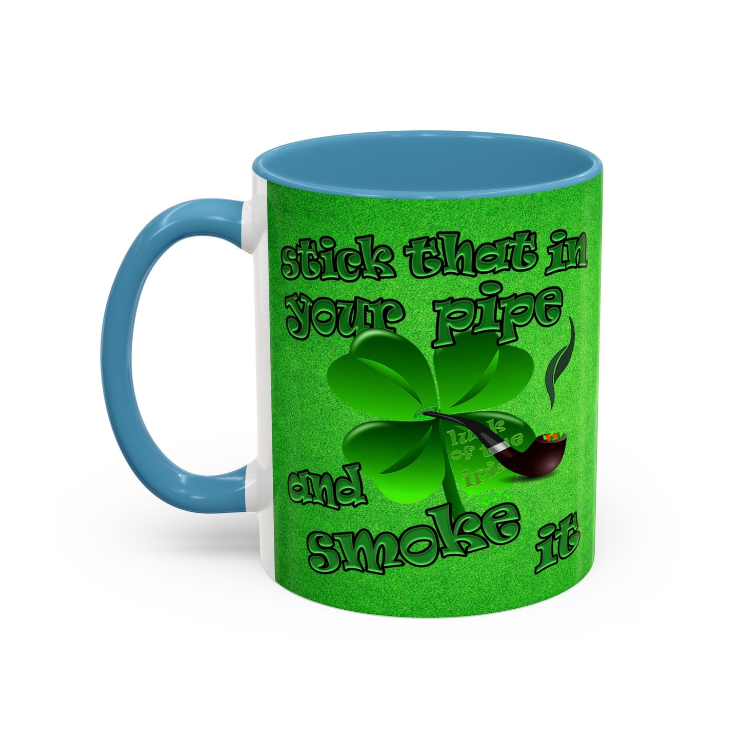 celtics logo - Accent Mug (green turf)