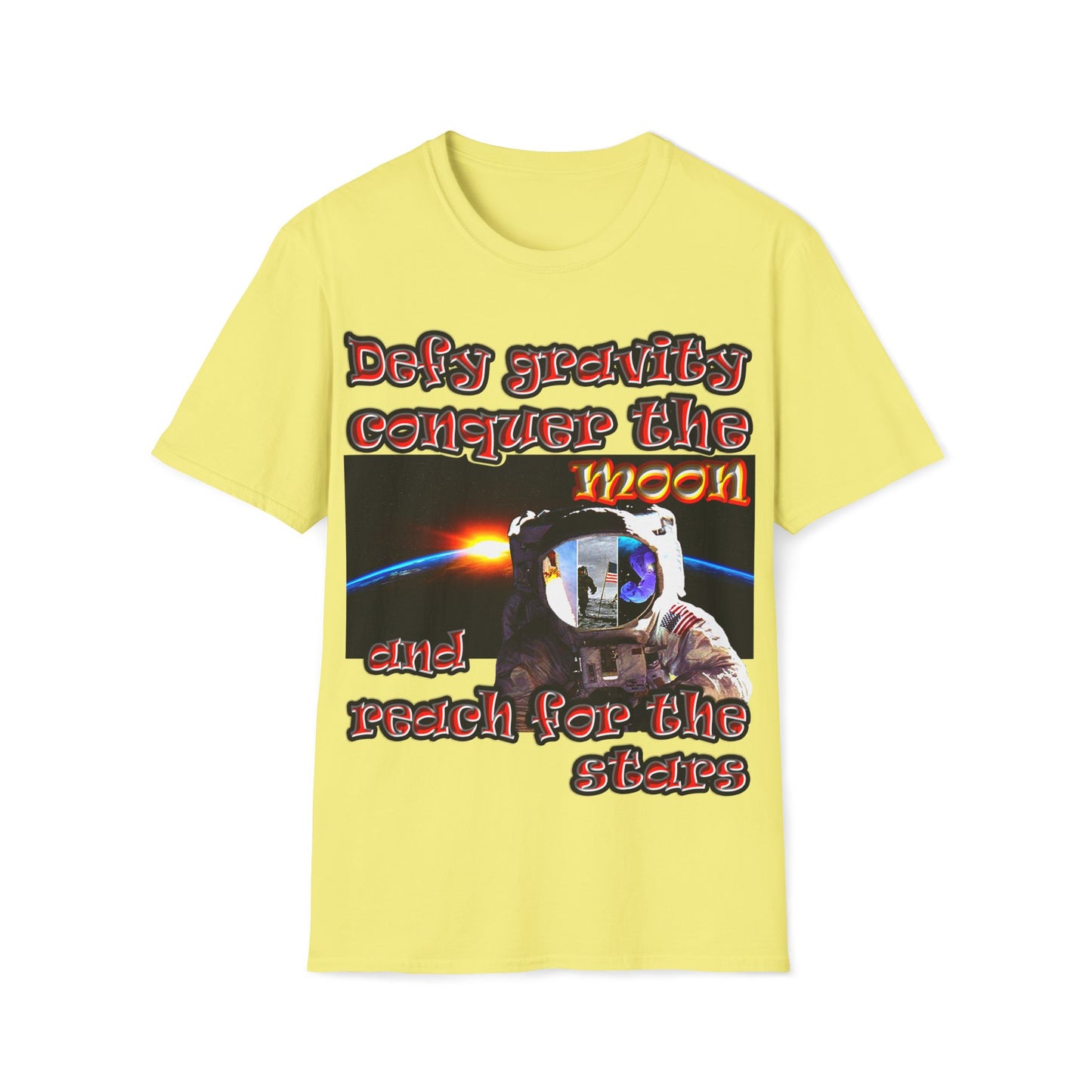 defy conquer reach - Unisex Softstyle T-Shirt