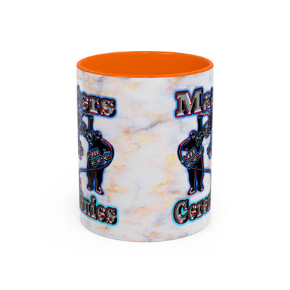 em cee squared - Accent Mug (white marble)