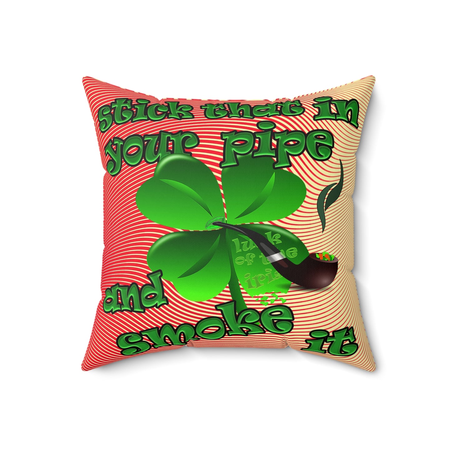 celtics logo - Faux Suede Square Pillow - (yellow-orange wave)