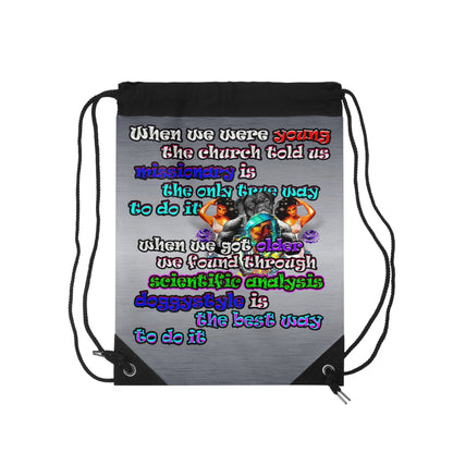 doggystyle - Drawstring Bag (brushed nickel)