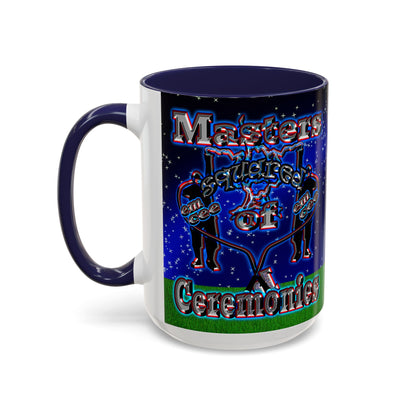 em cee squared - Accent Mug ('snoops' background)