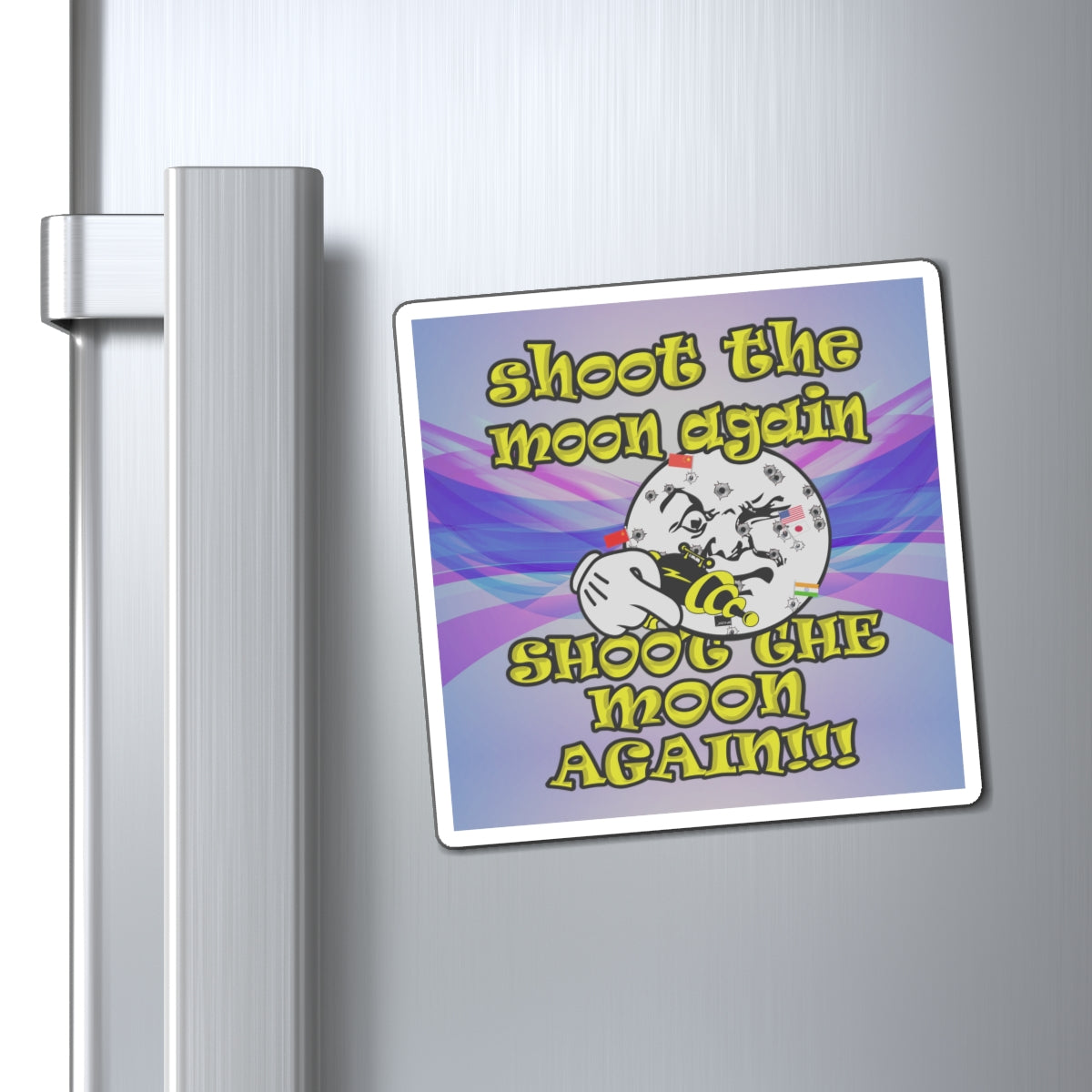 shoot the moon again - Magnets - (light blue-pink wave)