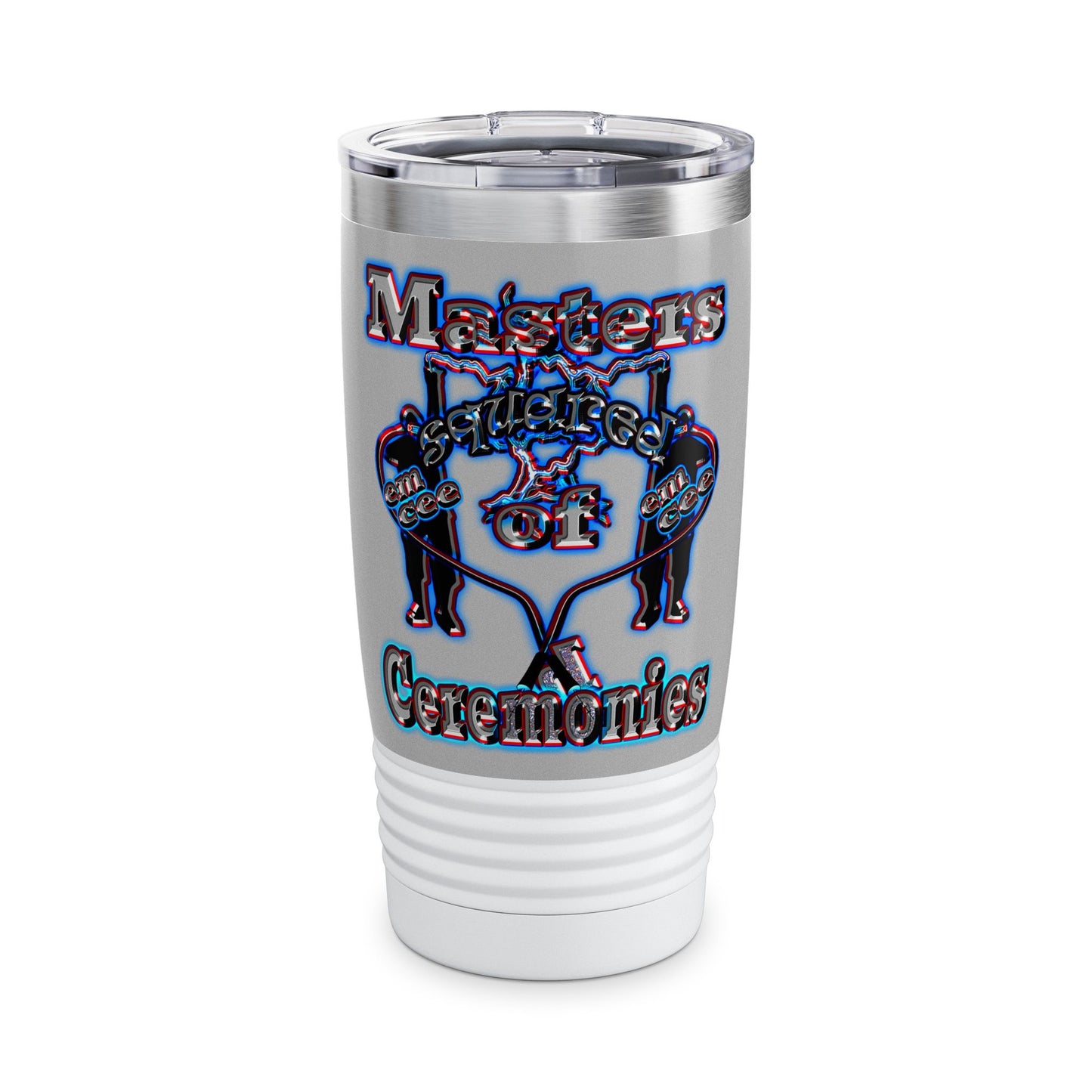 em cee squared - Ringneck Tumbler, 20oz (light grey)