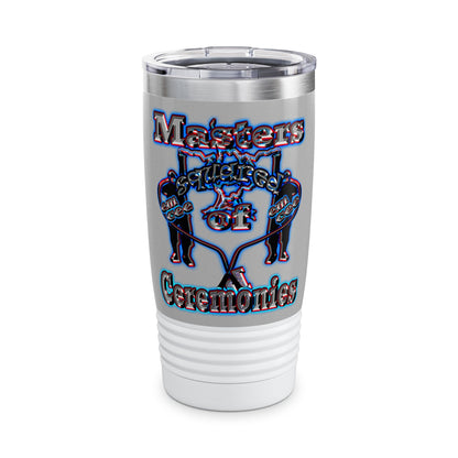em cee squared - Ringneck Tumbler, 20oz (light grey)