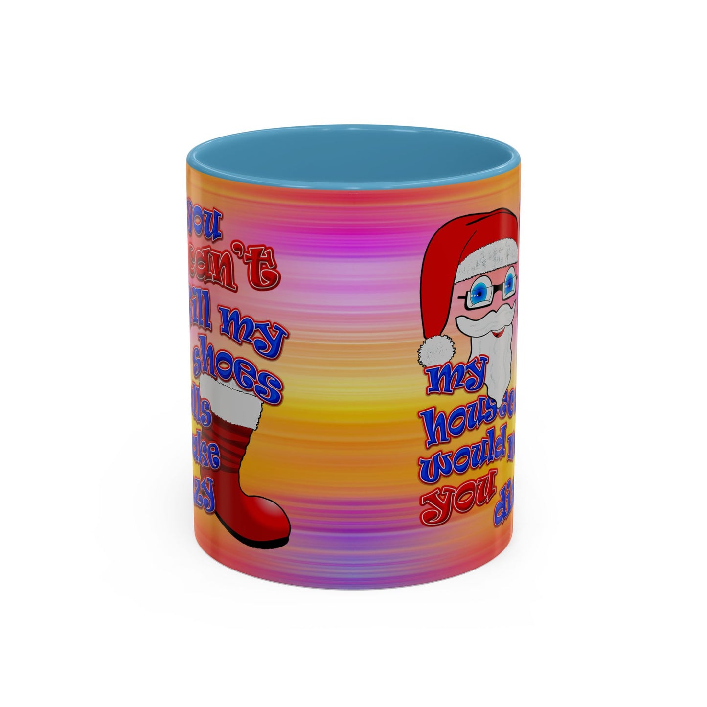 santa's shoes - Accent Mug (color blur)